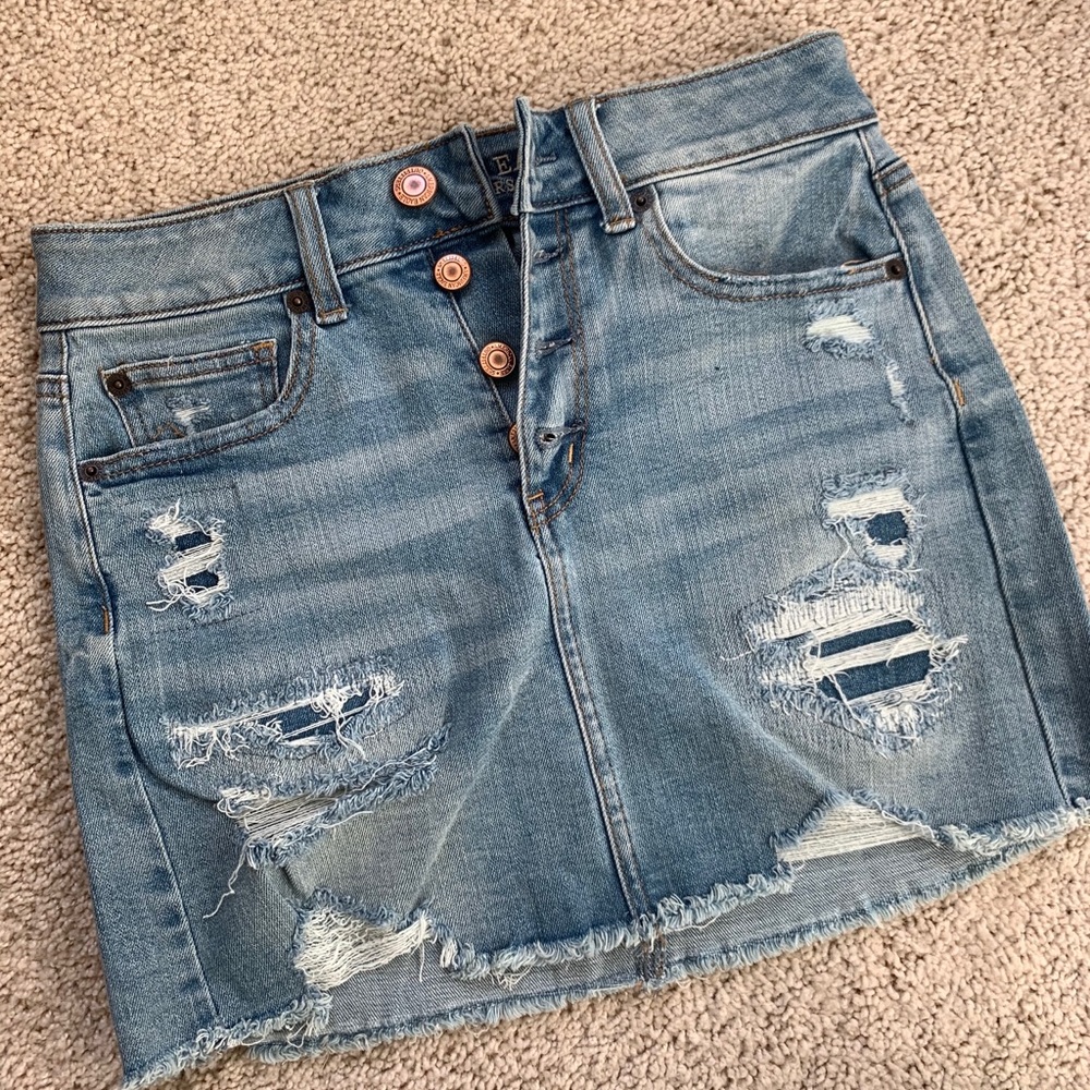 American Eagle Denim Mini Skirt